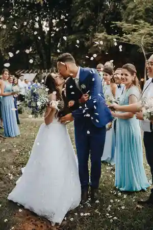 Pareja en su boda